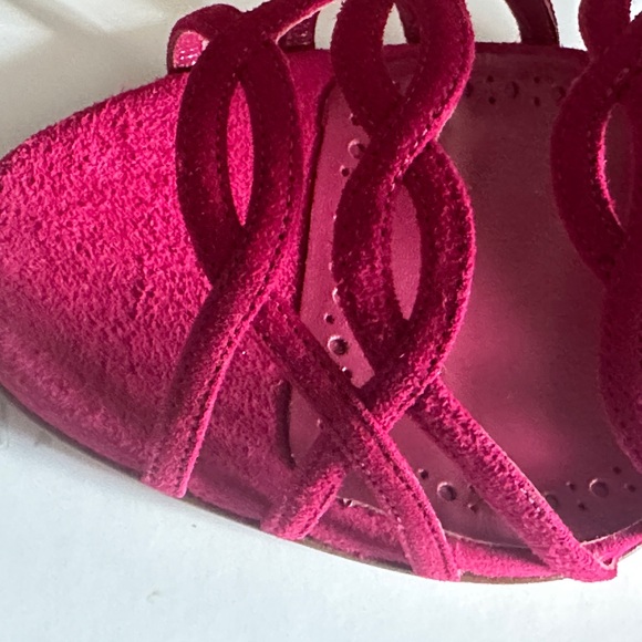 Manolo Gorgeous Brand New 🎨 Fuchsia Spring Heels 🎨 Lena001 - Picture 4 of 7